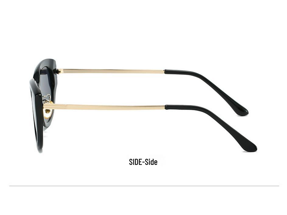 High-End Korean Style Cat-Eye Women's Sunglasses, UV Protection, Polarized TR9122