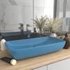 Deluxe Rectangular Washbasin Light Matte 71x38 Cm Ceramic