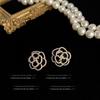 Mid-Century Vintage Stud Earrings: Trendy Literary Style in Light Luxury Fashion
