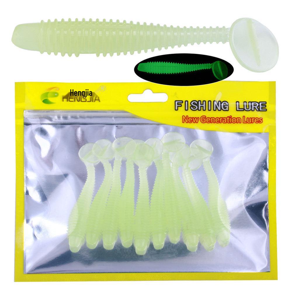 T-Tail Spiral Soft Bait Worm Set - Artificial Fishing Lure