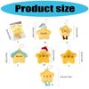 Soft Star Keychain Plush Toy Charm For Bags Backpacks Car Decoration
