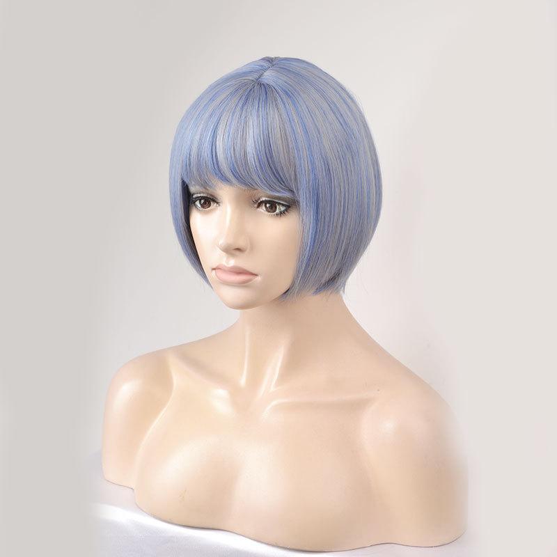 Exported To Europe, America, Wigs, Women'S Short Hair, Qi Bangs, Korean Wigs, Headgear, Girls