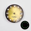 NH35 29mm No Logo Sterile Watch Dial Fit NH35A NH36 Movement High Quality Green Luminous Silver Nail Gradient Watch Face parts