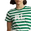 Polo Ralph Lauren Logo Striped Crew Neck Cotton Short Sleeve T-Shirt Women Tops 211906406-004