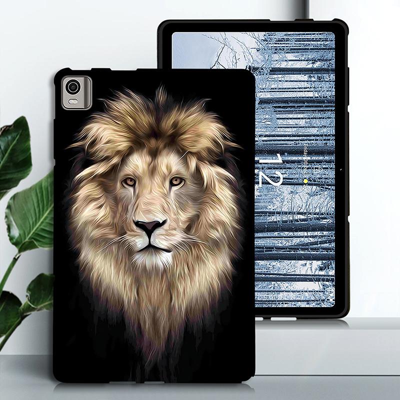 Silicone Tablet Case For For Nokia T21 10.4inch 2025 Stand Cover Nokia T10 8.0 2025 PU Flexible Soft TPU Black Shell Back Cover