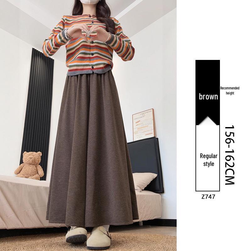 Yamamoto Women's High Waist A-Line Midi Culottes - Summer 2025 Ice Silk Casual Wide Leg Pants