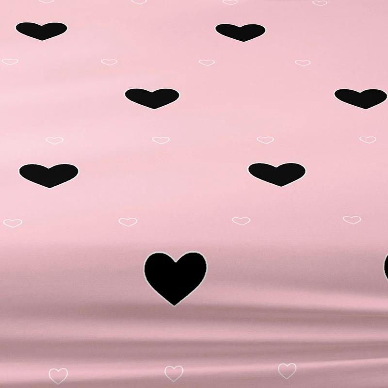 Piece 1 Of Heartfelt Rhinoceros Powder Brushed Bedsheet, Bedroom Printed Bedspread, Bedding Excluding Pillowcases