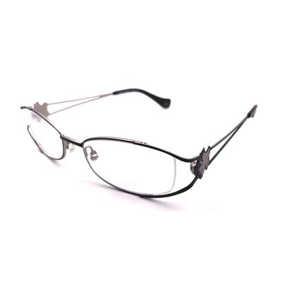 RSINC Full Rim frame/eyeglass/Spectacle,Leather Stich Optical, For Men And Women,Black - Silver P8060 51-18-135 COL. 202 IB-1 M1 9Q-VXFR-JAPF