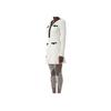 Self-Portrait Solid Color Pocket V-Neck Short Sleeve Dress Women dresses White RS25087SW-WHITE