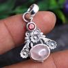 Larimar Blue Topaz Rose Quartz Granat Moonstone Pandantiv Femei din argint 925 Bijuterii fine