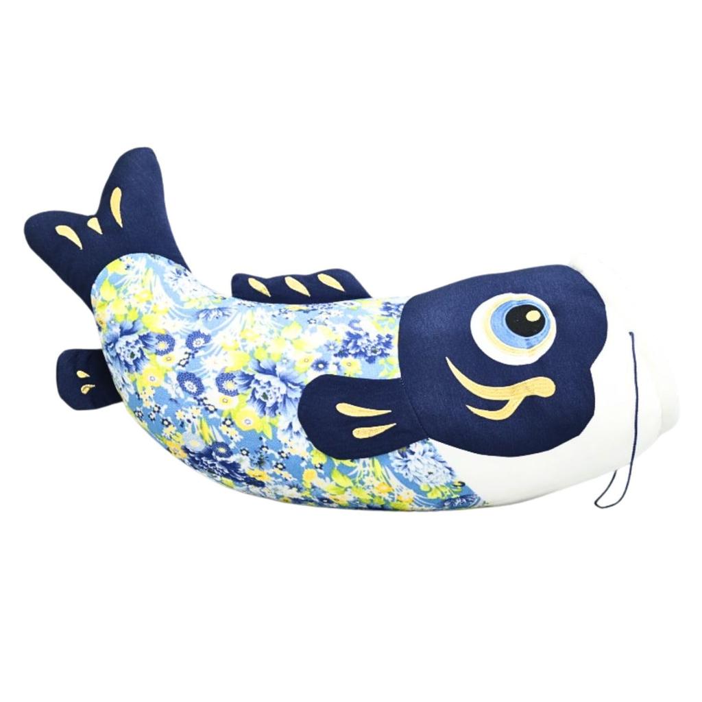 May Doll Side Decoration Plush Toy Carp Stuffed Animal Blue Large Size 77cm