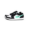 Jordan Air Jordan 1 Abrasion Resistant Breathable Low Top Vintage Basketball Shoes Men's Black White Green 553558-131(Team444-)
