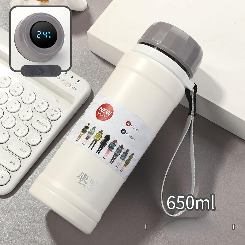 

Интеллектуальная чашка-термос 650 мл Вакуумные термосы Портативная чашка-термос из нержавеющей стали Бутылка для воды Дорожная кружка для чая Офисная чашка-термос 650ml