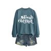 Womens Oversized Cotton Hoodie Sweatshirt With Bold Print - Casual Winter Top Daily Wear