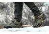 Men's Waterproof Winter Hiking Boots with Fleece Lining, Non-Slip, Wear-Resistant, Durable Outdoor Shoes for Construction and Labor Protection.