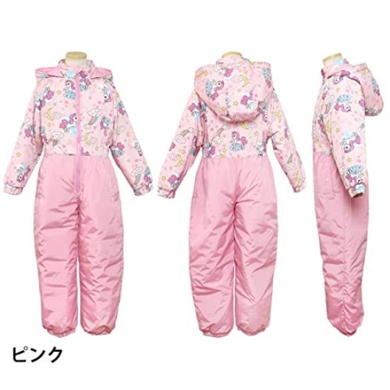 Happy Snow Combi Ski Jumpsuit for Unicorn Print Size 120cm Kids' Girls, Coverall, Lavender, (n25579)