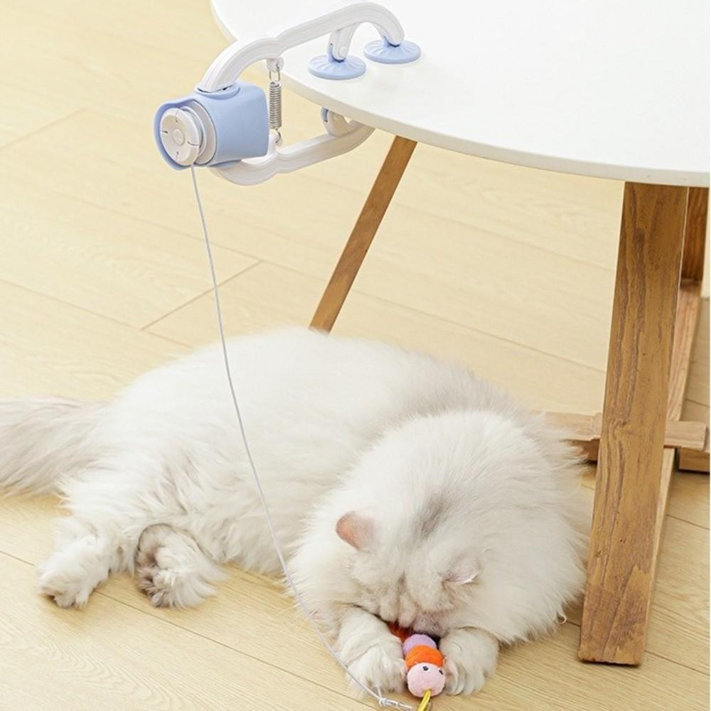 Auto Swing Hanging Door Cat Elastic Retractable Electric Lifting Pet Feathers Auto-Rebound Interactive Cat Indoor Cats