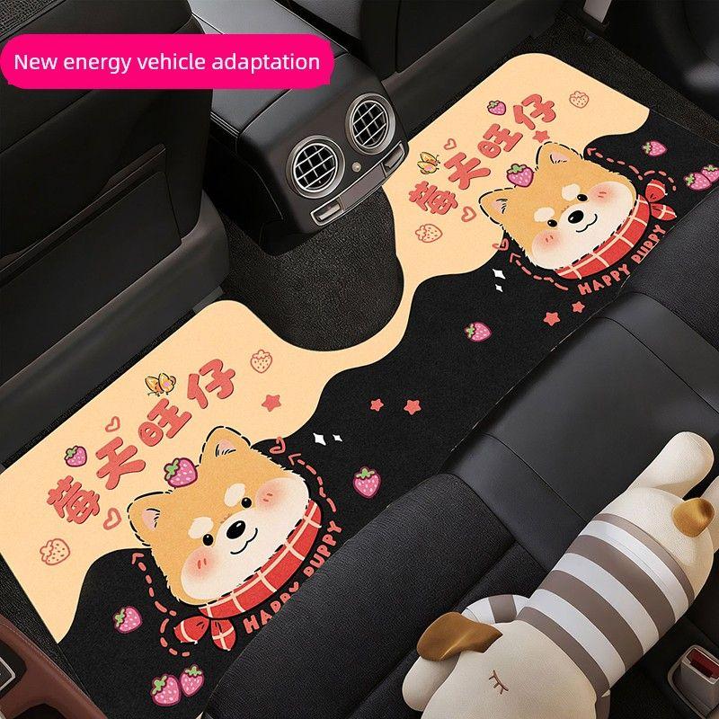 Cartoon Car Floor Mats, Diatom Mud, Universal and Cuttable, Dirt-Resistant and Water-Absorbent Mats for the Car, Anti-Slip Car Floor Mats for Girls