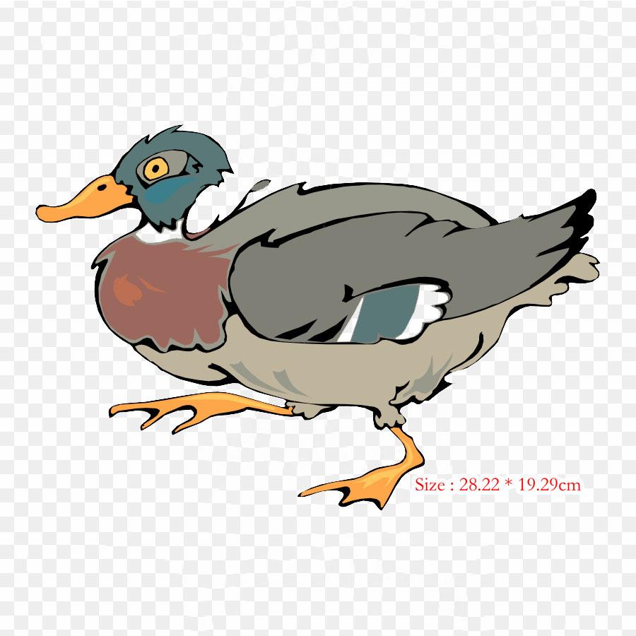 Beak Duck Kinetik I T Inc Iron on Heat Transfer Printing Vinyl Patches Sticker for Clothes DIY Appliques Washable Patches