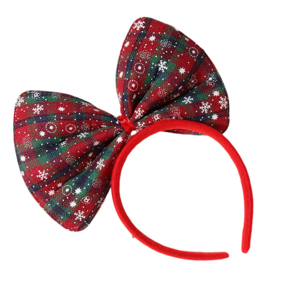 Cute Bowknot Hair Hoop Shiny Christmas Headwear  Merry Christmas Decorations
