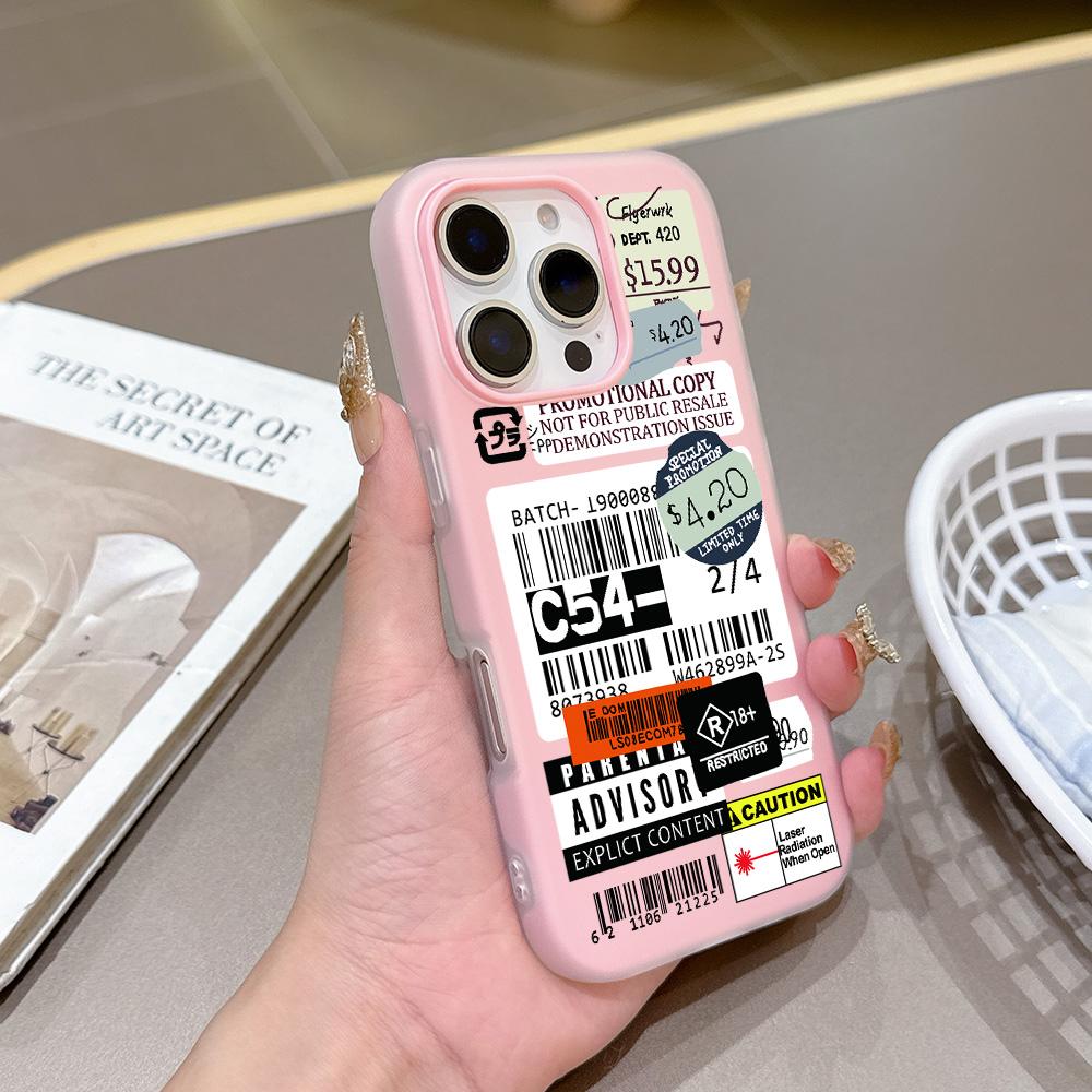 Luxury Fashion Stamp Label Barcode Silicone Matte Candy Color 2 in 1 Phone Case for Google Pixel 10 9 8A 8 7A 7 Pro XL Cover