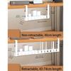 Extendable Under Desk Cable Management Tray Sturdy Power Strip Cord Holder  for Home