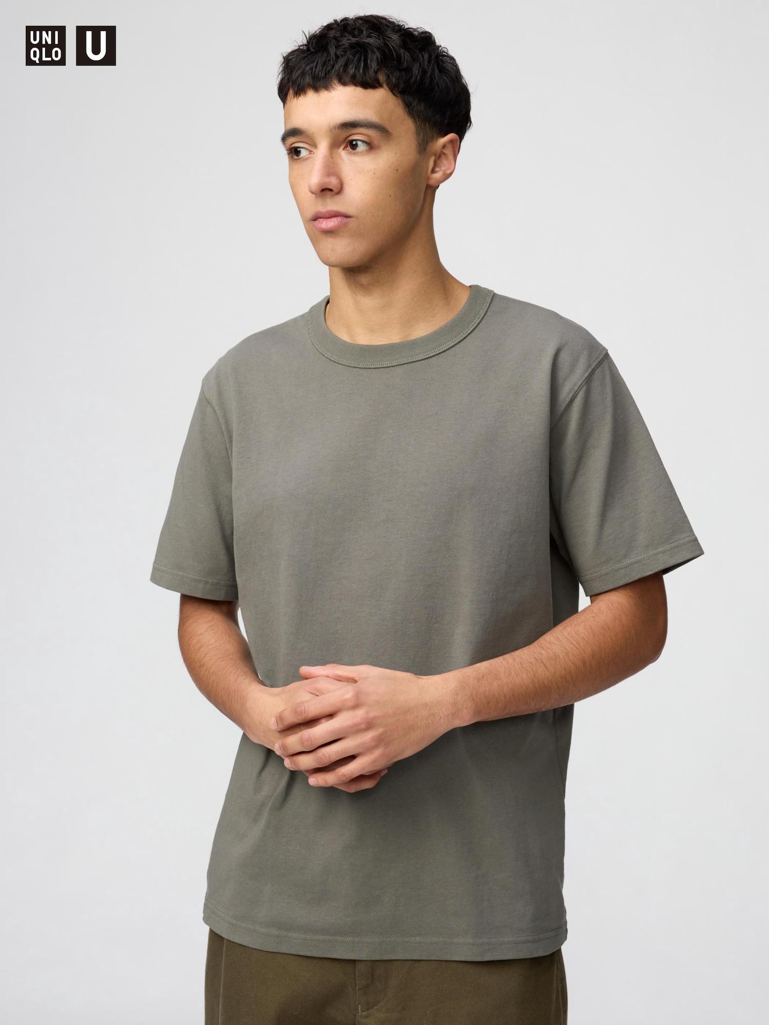 

Футболка Uniqlo Japan с круглым вырезом и коротким рукавом 56 OLIVE/L