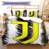 Set Copripiumino Trapuntato Juve Federa Federe Decorazione Casa Regalo di Compleanno (1 * copripiumino + 2 * federa, senza nucleo)