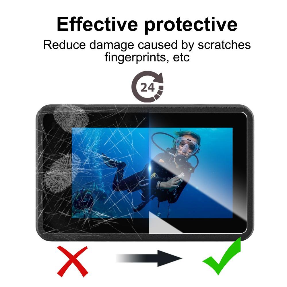 For DJI Osmo Action 6 Lens Protection Cover Cap Tempered Glass Screen Protector Film for DJI Action 5 Pro 4 3 Camera Accessories