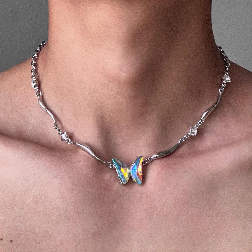 2025 Punk Necklace: Irregular Y2K Subculture Clavicle Chain for Men & Women
