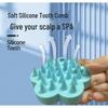 Silicone Scalp Shampoo Brush: Anti-Itch, Hair-Friendly, Wet & Dry Use, Massage Comb.