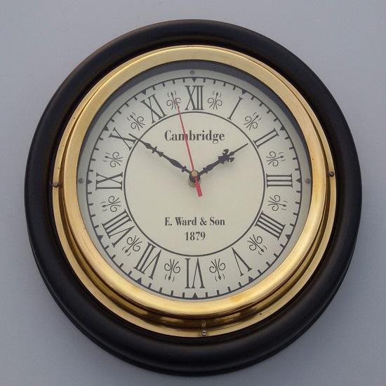 

25.4 Cm Home Decor Wall Clock Working Wooden