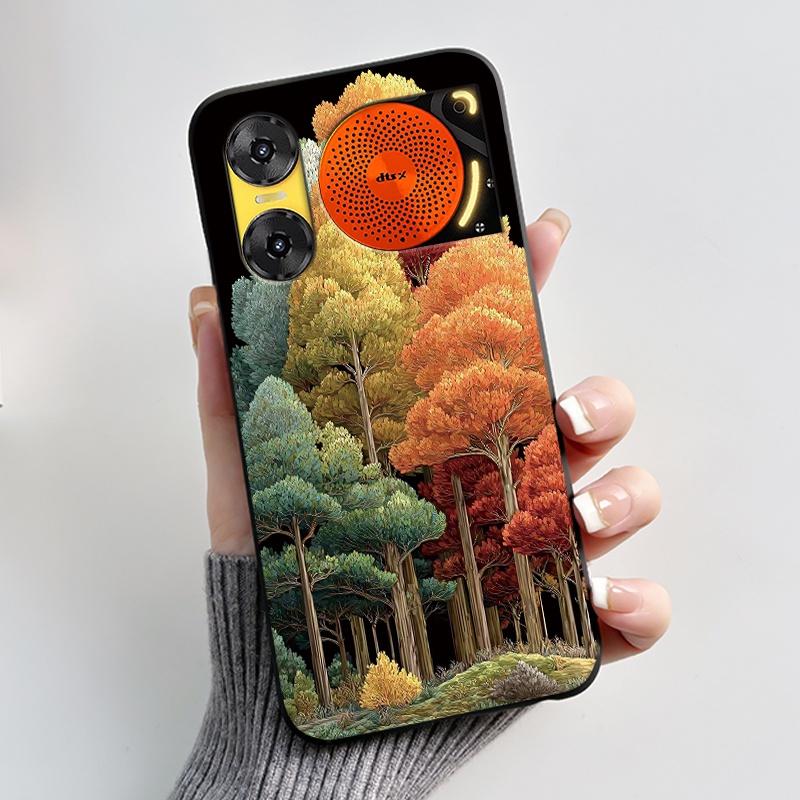 For ZTE Nubia Music 2 Case Cartoon Black Matte Silicone Soft Back Cover For Nubia Music2 Phone Cases 6.7" Protective Shell Z2460