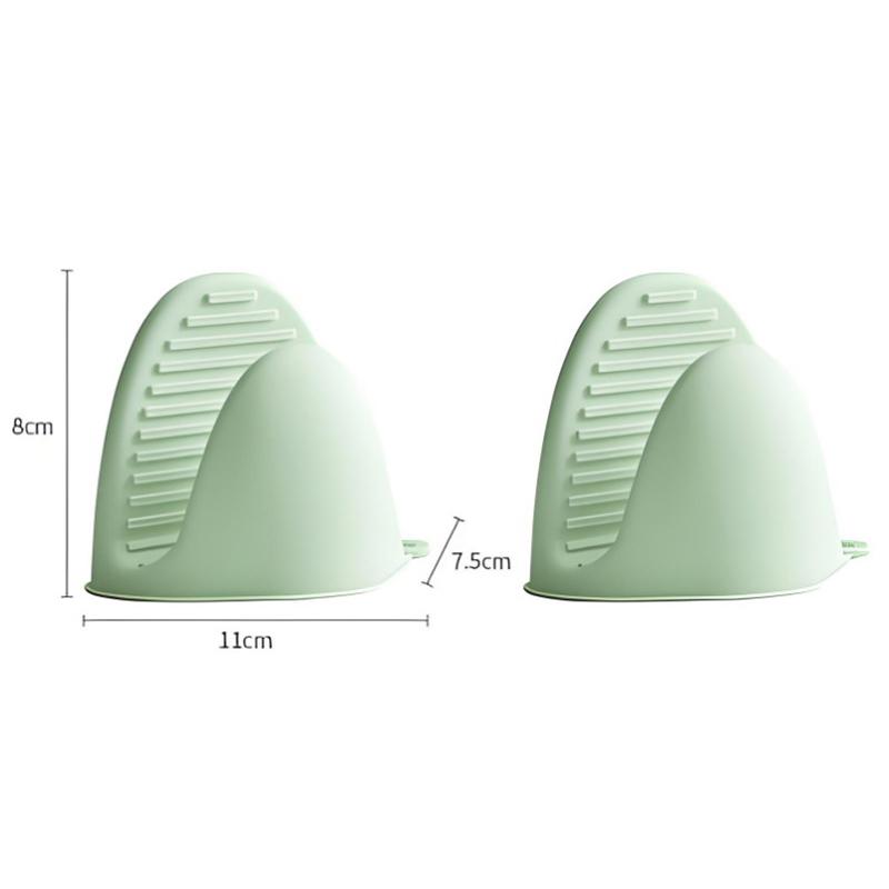 Thickened Silicone Heat Resistant Gloves Non Slip Oven Mitts Microwave Safe Kitchen Gloves For Baking Cooking