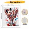 Disney DIY Oil Painting Kits Mickey Castle Rose Art Hand Painting Home Decor Craft Gift Ideas Disney DIY Oil Painting Kits Wall Decor