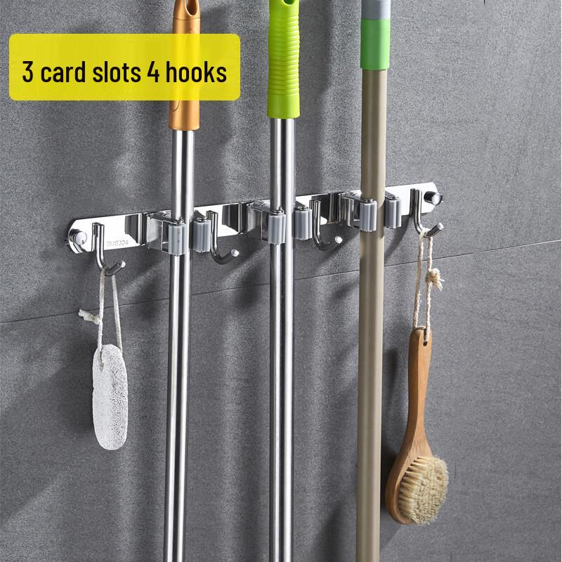 Stainless Steel Mop and Broom Holder