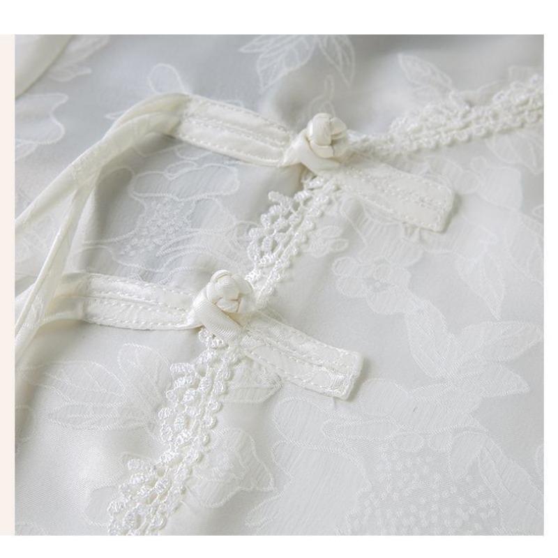 Chemisier à boucle avec peinture à l'encre chic pour femme - Ourlet irrégulier, haut de style estival avec manches en mousseline