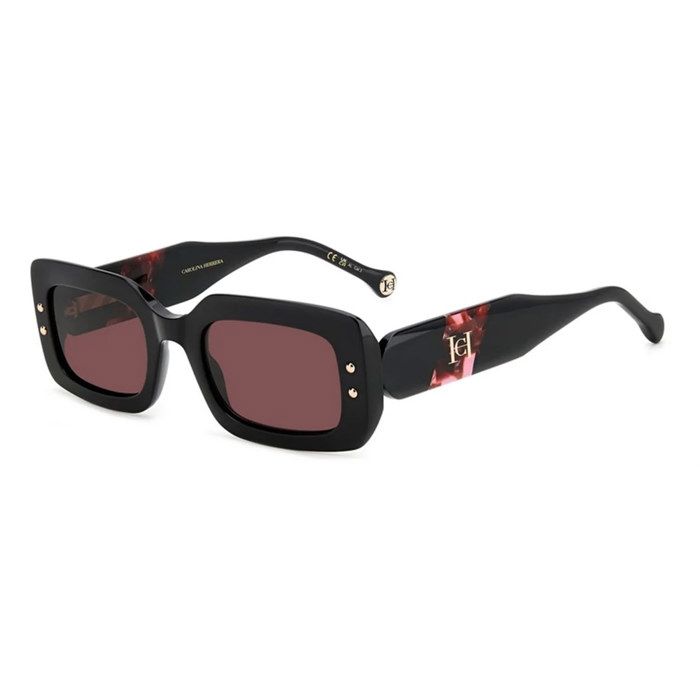 Lunettes De Soleil - CAROLINA HERRERA - HER 0187/S - Noir - Bourgogne - Oversize
