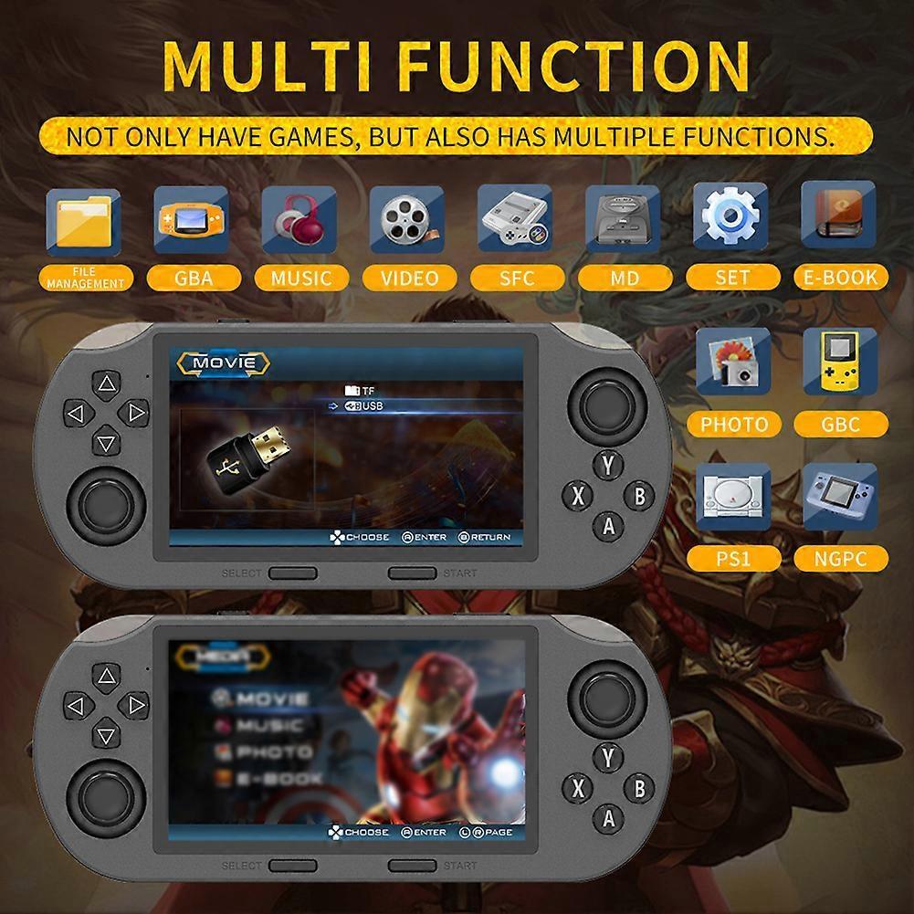 2000+ Games SF3000 Retro Handheld Game Console, Portable Pocket Game Player, 4.5-Inch IPS Screen, 64GB GBA/PSP/KOF Games