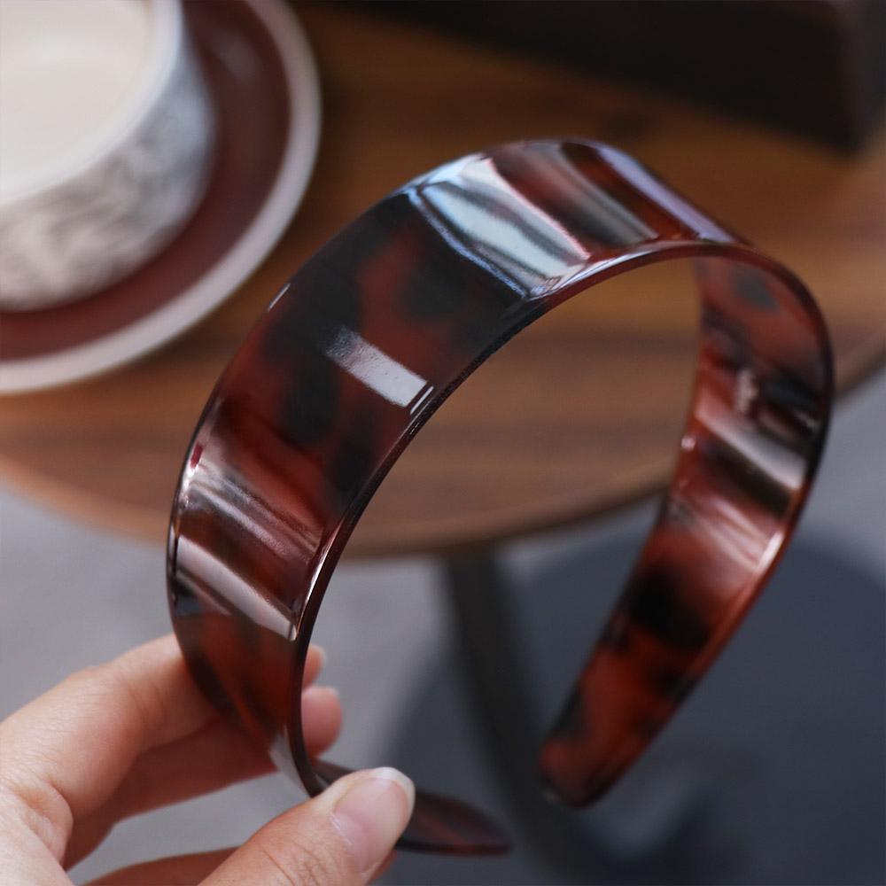 French Leopard Headband Acetic Acid Korean Style Hair Hoop Exquisite Retro Hairband  Daily