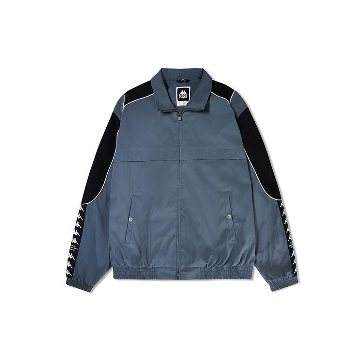 Kappa Color Block Casual Jacket Vintage Sports Coat Stand Collar Long Sleeve Men Jackets K0E12JJ81