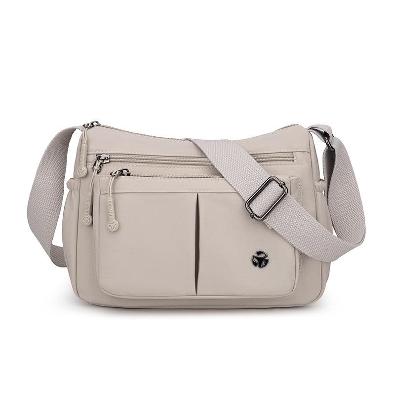 Casual Crossbody Tas voor Dames met Grote Capaciteit - Lichtgewicht Nylon, Meerdere Vakken voor de Zomer