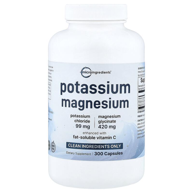 Potassium Magnesium, 300 Capsules