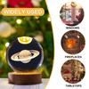 LED Crystal Table Lamp 3D Moon Galaxy Globe Night Light 16 Color Changing Wooden Base Ideal Birthday Gift for Teens Boys & Girls