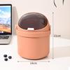 Trash Cans Desk Wastepaper Basket Cosmetics Holder Mini Garbage Cans with Lid  Bedside