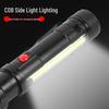 UOSU T6 Telescopic COB Flashlight with Zoom and Magnet