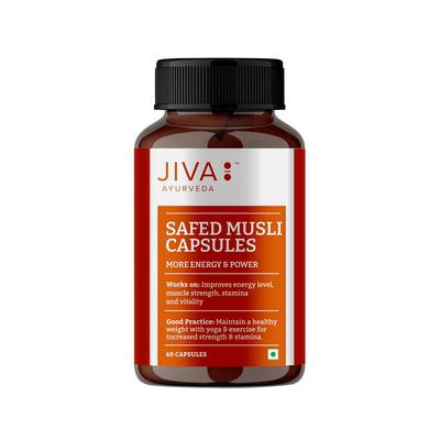 Kapsle Safed Musli | Klasické ajurvédské kapsle s jednou bylinou | Jiva