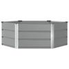 Plant Pot Light Grey 129 X 129 X 45 Cm Steel