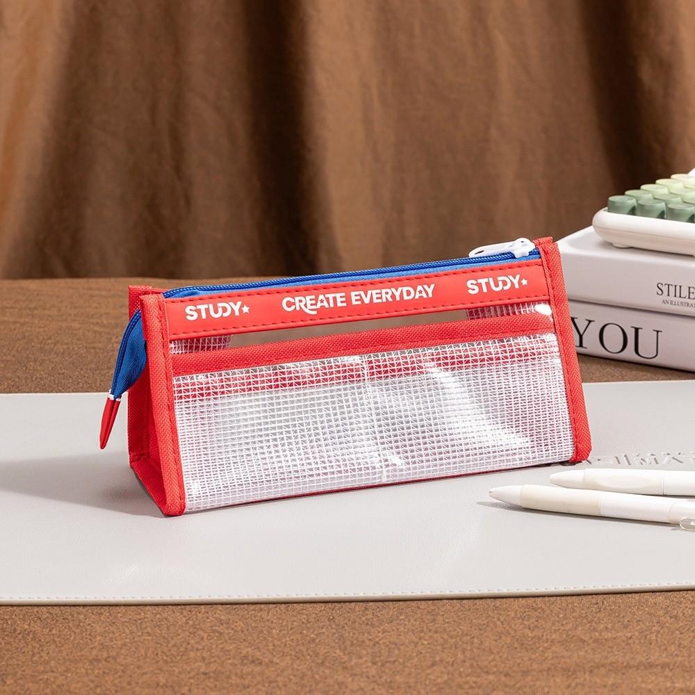 Visible Transparent Pencil Case Multiple Layers Stationery Organizer New Pen Bag for Students