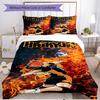 3pcs Duvet Cover Set (1*Duvet Cover + 2*Pillowcase, Without Core), Haikyu Print Soft All‑Season Bedding Set, Home Bedroom Decor Gift